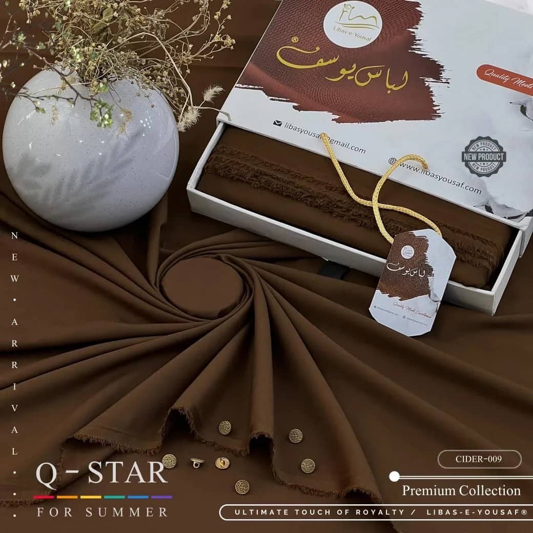 Libas-e-Yousaf® | Q-STAR Vol. 04 – Premium Summer Wash’n Wear | Ivoret - Section 2 | Ivoret