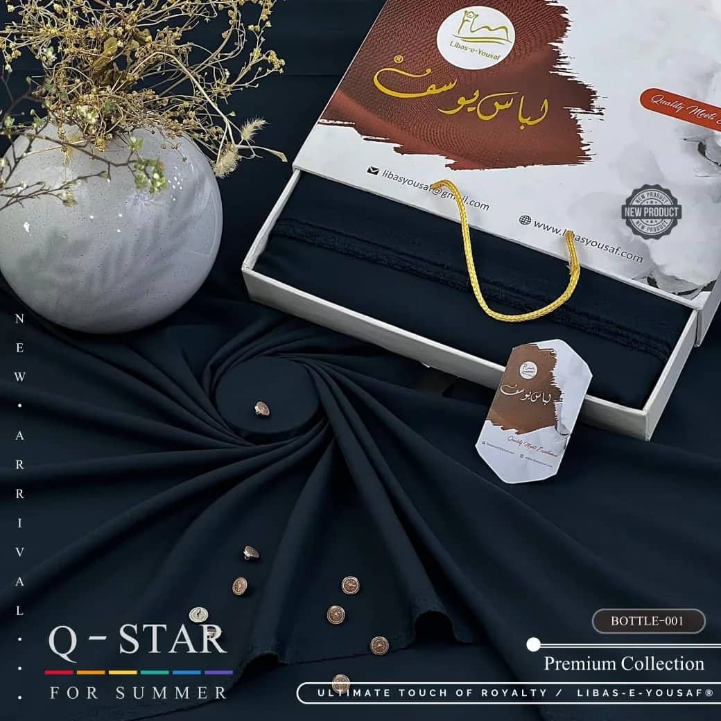 Libas-e-Yousaf® | Q-STAR Vol. 04 – Premium Summer Wash’n Wear | Ivoret - Section 3 | Ivoret