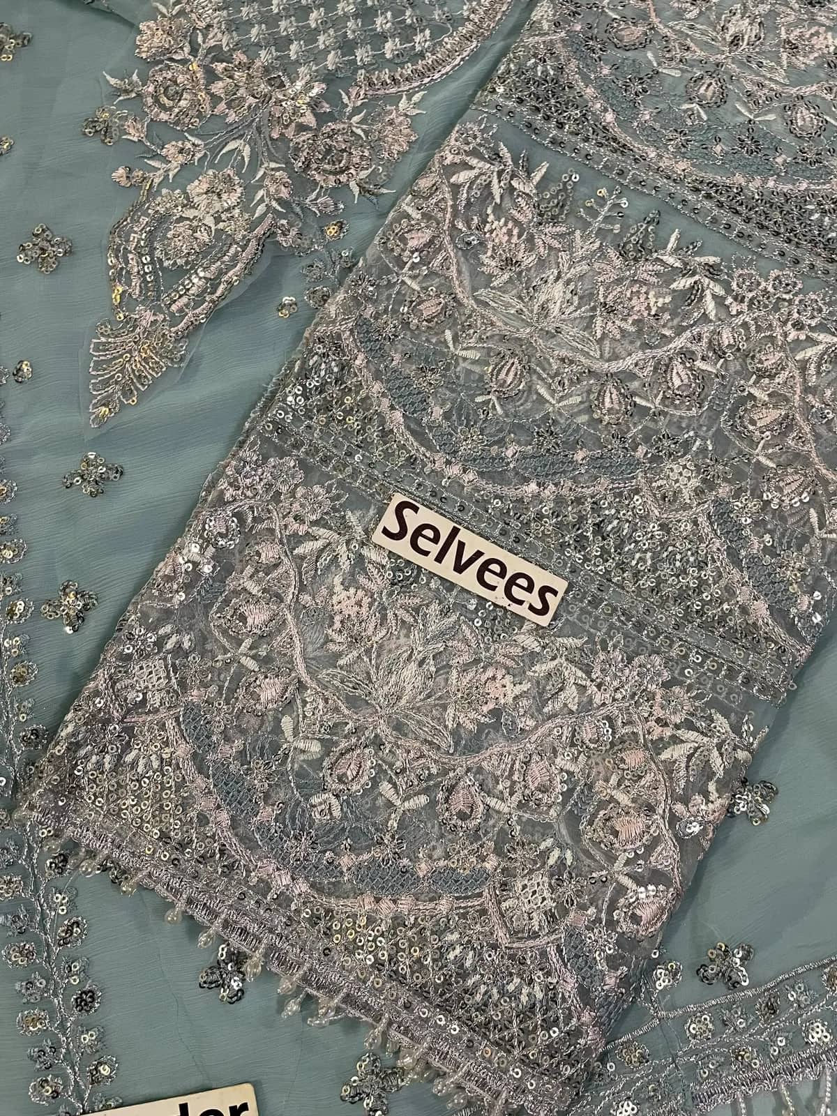 Alizeh Wedding Edition 2026 Heavy Embroidered Chiffon Suit | Ivoret | Ivoret